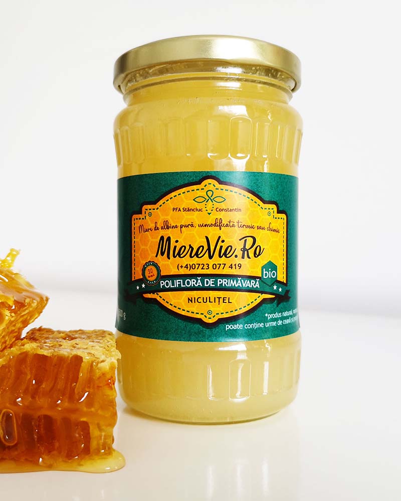 Miere vie, miere bio, miere din Delta Dunarii