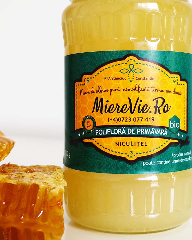 Miere vie, miere bio, miere din Delta Dunarii